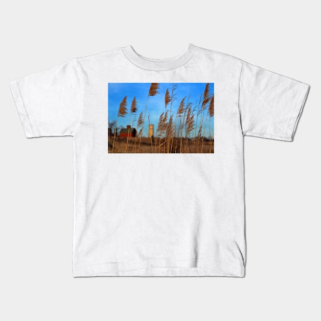 The Prairie Beckons Kids T-Shirt by bgaynor